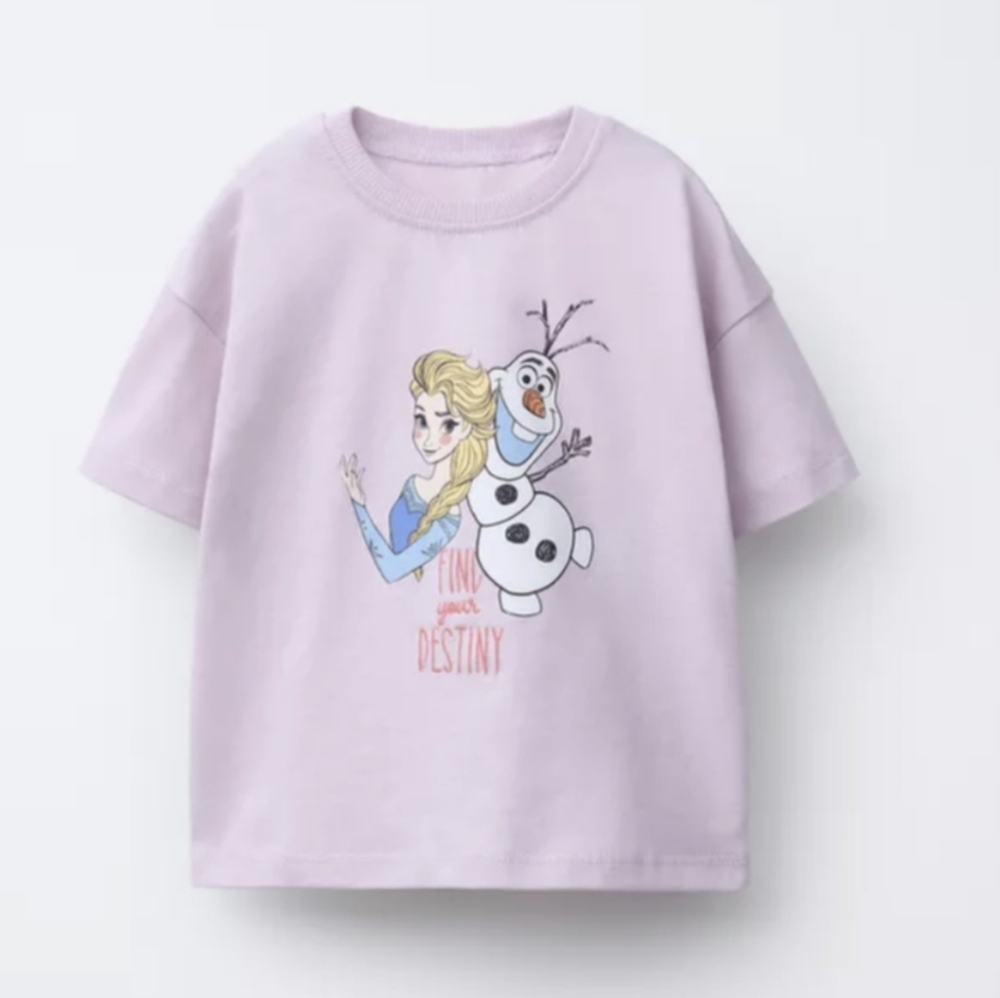 Zara Disney Frozen Shirt Size 2 Nwt